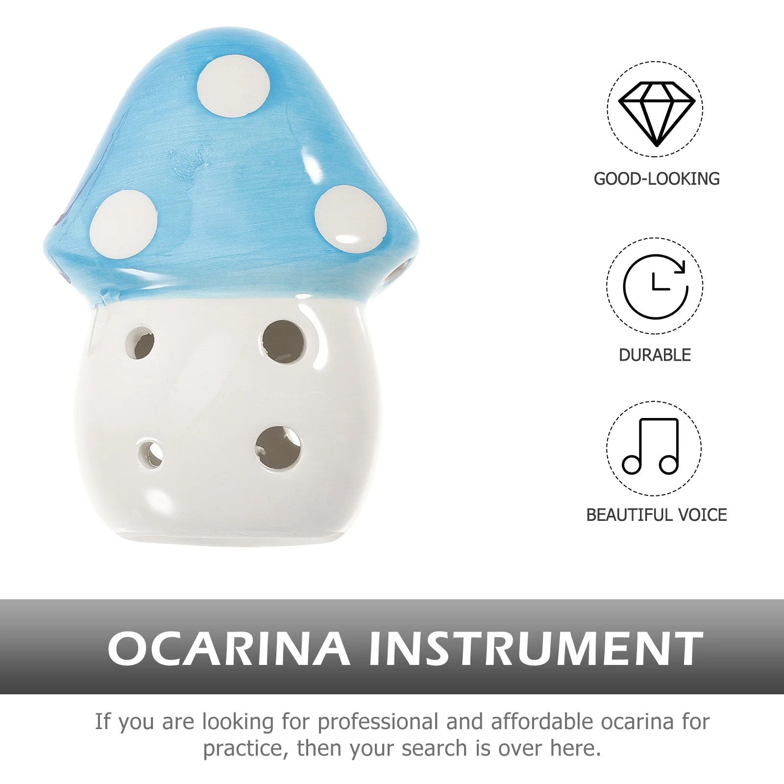 Fruit Shaped Ocarina Instruments Beginner Wind The Bird Ceramics Student Kids Travel Toys