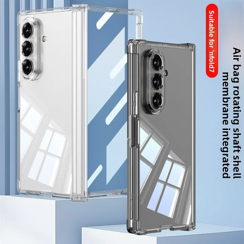 

For Samsung Z Fold7 all-inclusive phone case airbag transparent protective cover