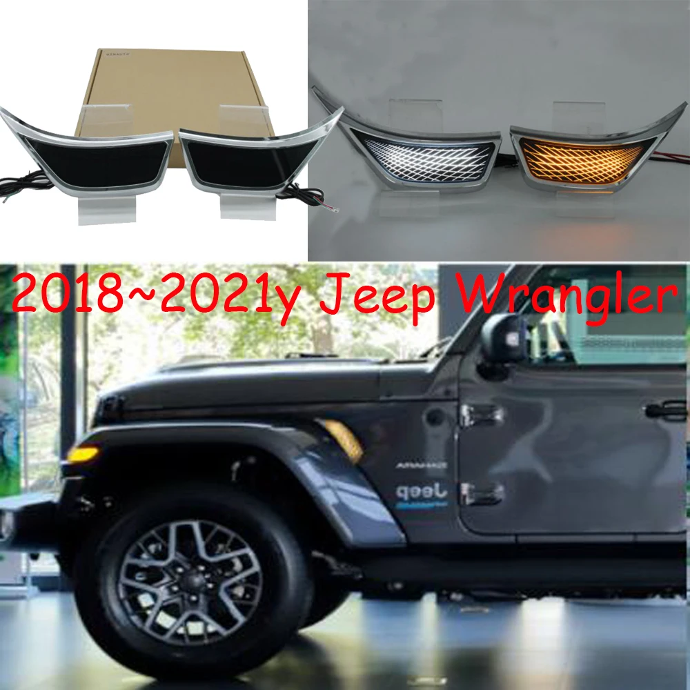 

Автомобильные аксессуары, бампер, фара для Jeep Wrangler, дневная фара 2018 ~ 2021y, светодиодная фара для Jeep Wrangler, противотуманная фара