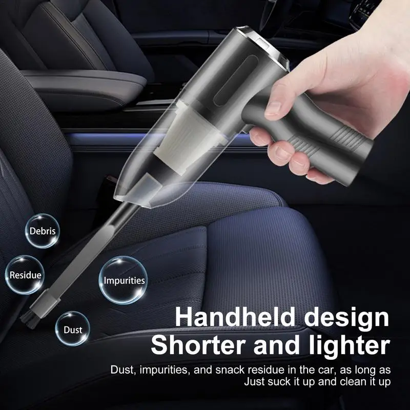 

Portable Handheld Vacuum 120W Multifunctional Auto Cleaner With 2 Nozzles 10000Pa Strong Suction Car Vacuum Pump For Vehicle