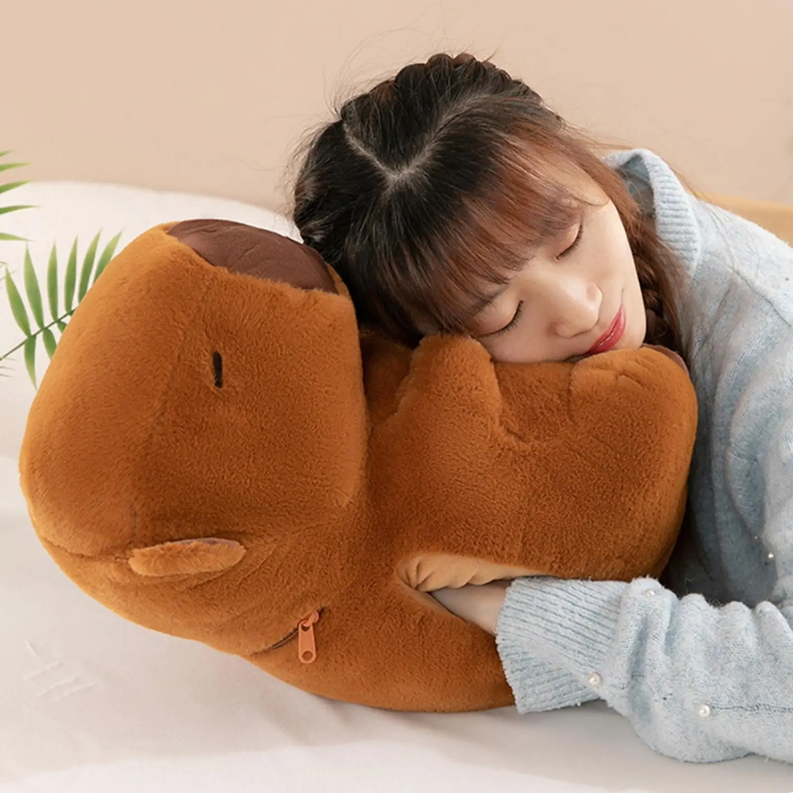 

Грелка для рук с чучелами животных, капибара, мягкая грелка для рук с бутылкой с горячей водой для девочек, дам, детей, охлаждение