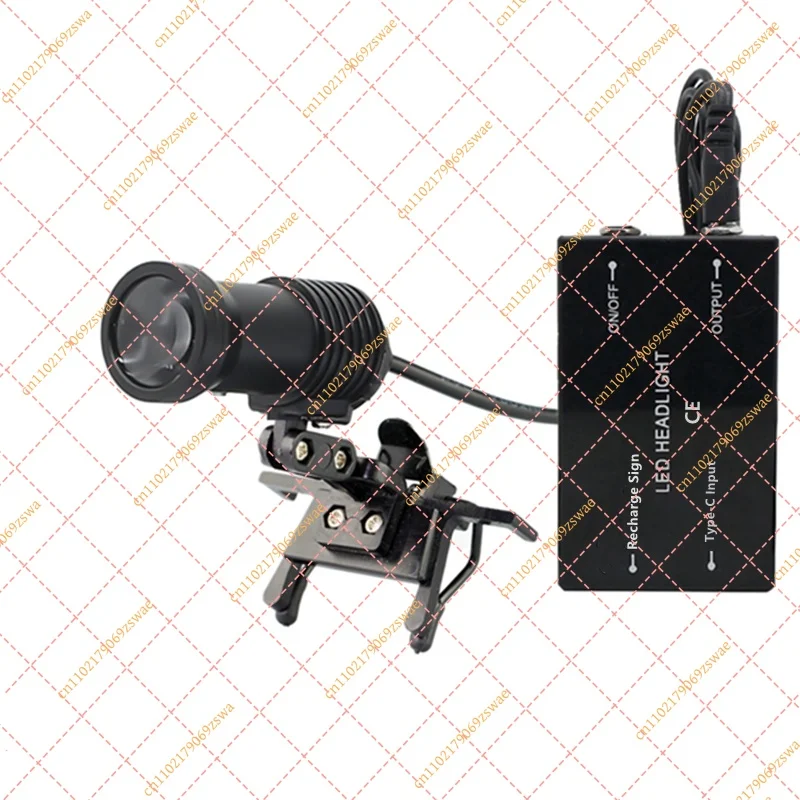 5W LED Headlight for Dental Loupes, Professional Clip-on Spot Light for Binocular Magnifier