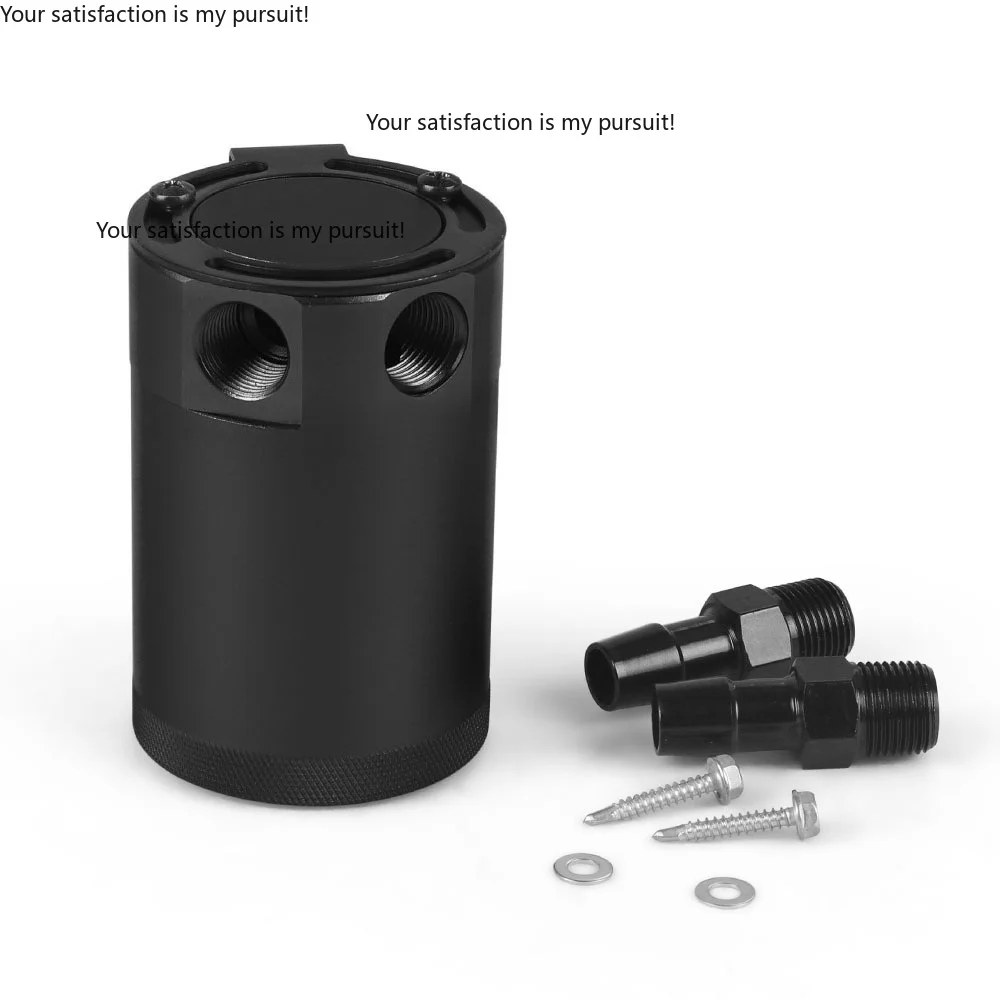 Suitable for automobile modification two-hole oil breathable pot high double-channel exhaust pipe oil pot