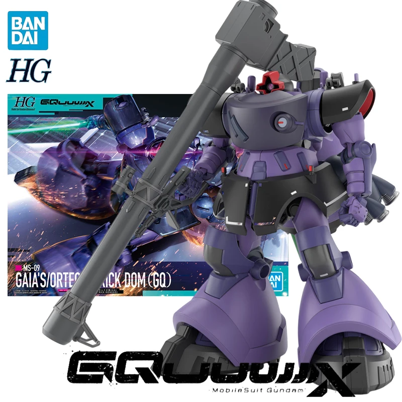 

В наличии BANDAI HG 1/144 Gundam GQuuuuX GAIA'S/ORTEGA'S RICK DOM (GQ) Аниме Фигурки Сборка Модель Коллекция Игрушек