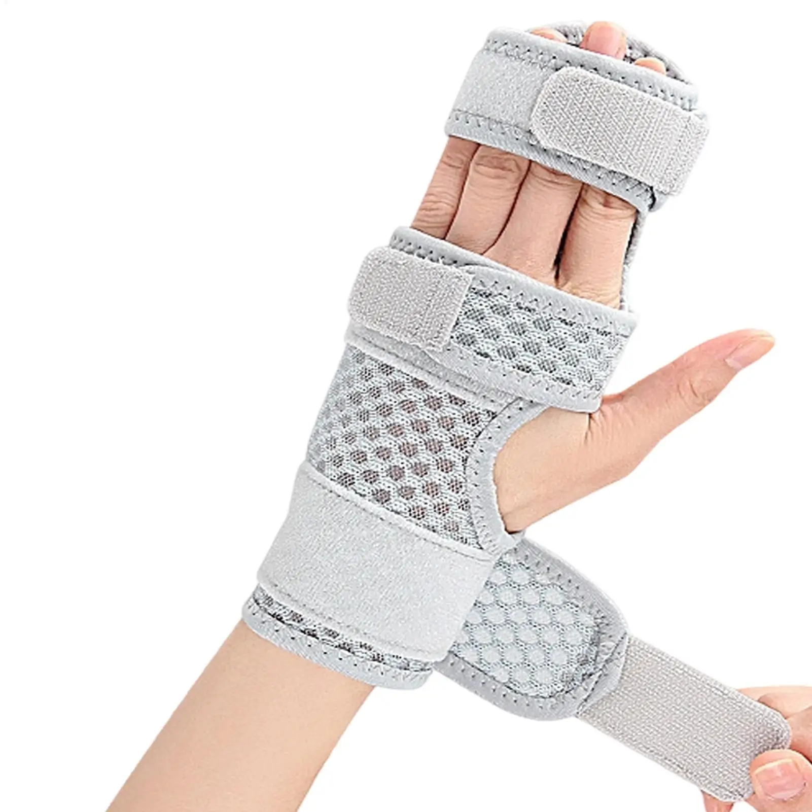 Adjustable Finger Splint For Men Women, Breathable Support Brace For Trigger Finger, Pain Relief Aid For Typing Writing Desk