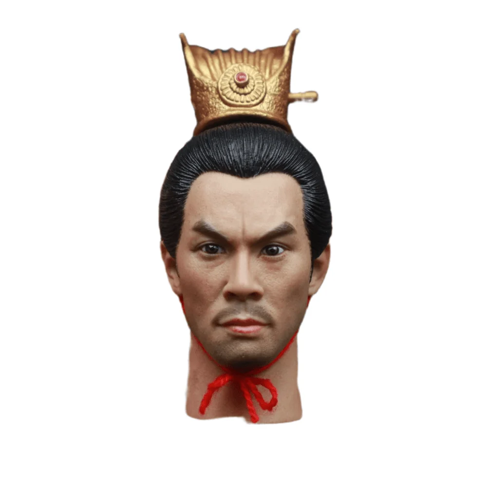 1/6 Scale Head Carving Lu Bu Male Soldier Model  Ancient China Three Kingdom  PVC Long Neck 12 Inch Action Figure Body Doll