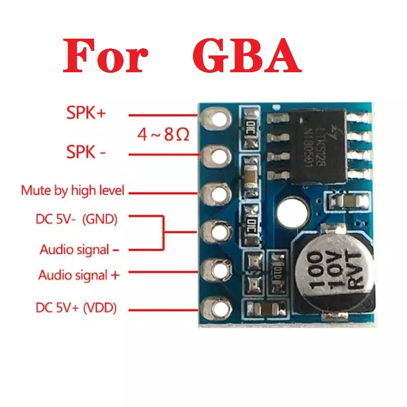 There is no need to cut the shell Super mini digital amplifier board volume up module for Gameboy COLOR ADVANCE GBC GBA