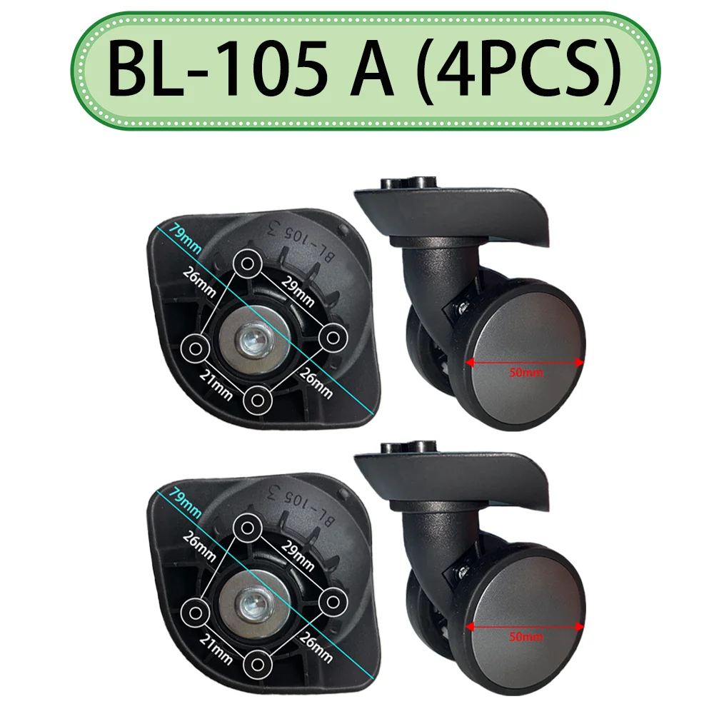 เหมาะสำหรับ Benlun BL-105กระเป๋าเดินทางแบบรถเข็นล้อเลื่อนล้อเลื่อนล้อเลื่อนกันลื่นทนทานต่อการฉีกขาด