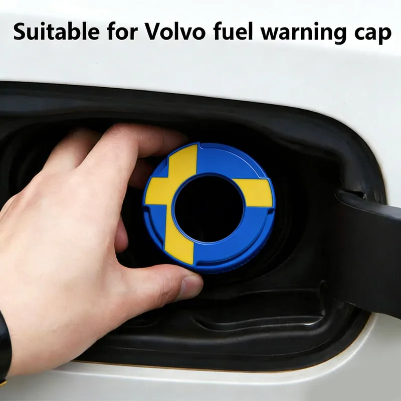 For Volvo Fuel Warning Cap S90 XC60 XC90 S60 V60 V90CC Fuel Tank Cap Special Decorative Equipment Modification Swedish Version