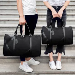 Bolsa de viaje para hombre y mujer, bolsa de equipaje de mano resistente al agua, para gimnasio al aire libre, para fin de semana, organizador de viaje