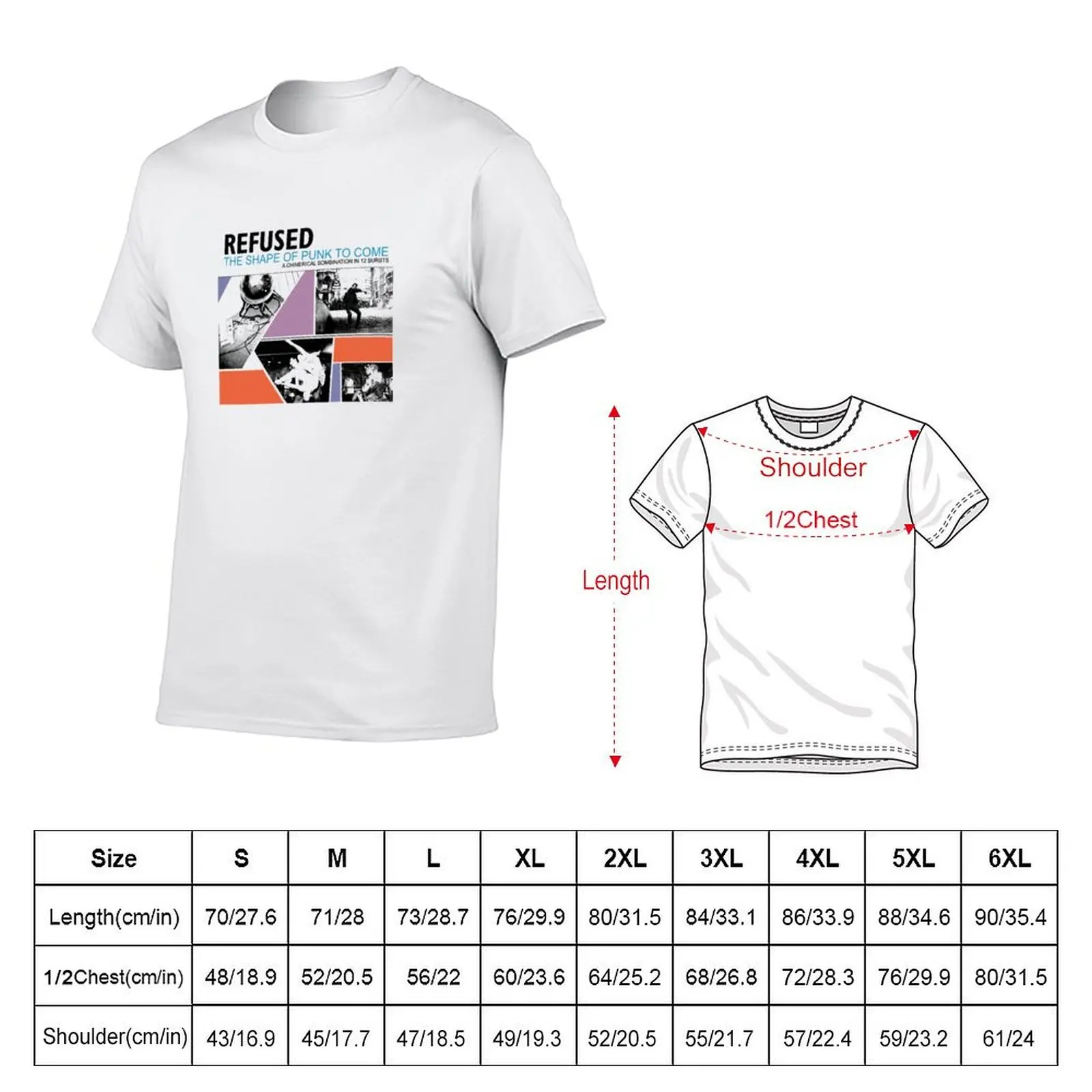 Refused The Shape Of Punk To Come T-Shirt Plus Size Loose Fit T-Shirt