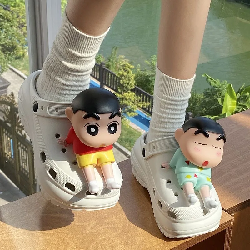 

Crayon Shin chan Cave Shoes for Women in Summer, Thick soled Anti slip, Cute and Fashionable Height Increasing Sandals