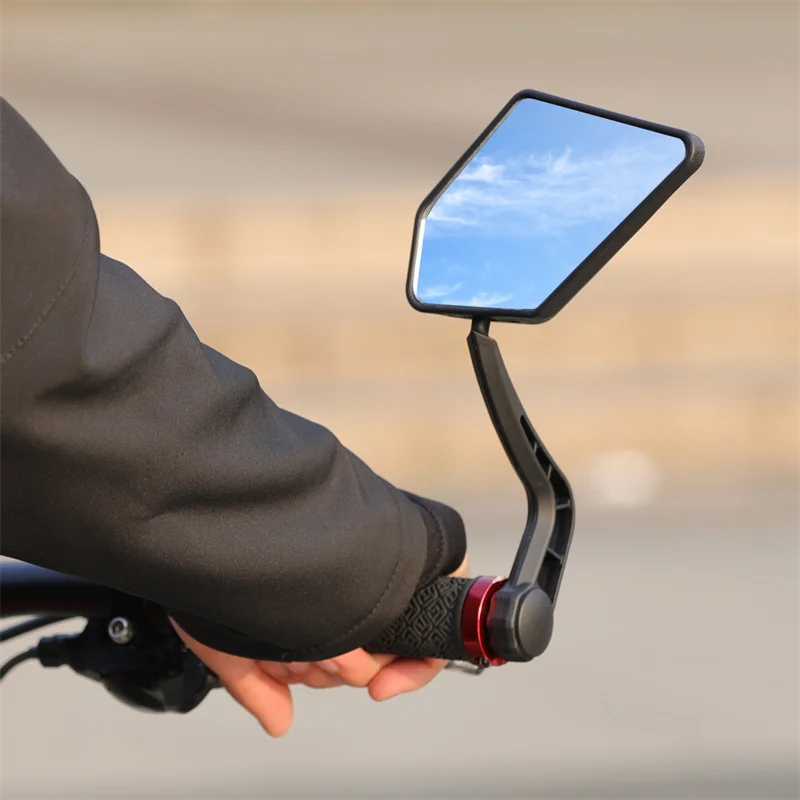 WEST BIKING Bicycle Rear View Mirror HD Wide Angle Flexible 360 Bike Handlebar End Ebike Mirror MTB Electric Scooter Side Mirror