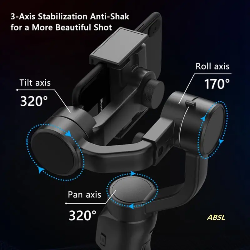

F8 Handheld 3-Axis Gimbal Stabilizer Phone Holder Anti Shake Video Recording Stabilizer For Cellphone Smartphone Durable