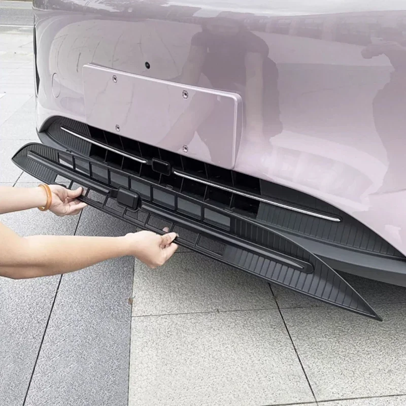 Car Modify ABS Front Bumper Center Intake Grille Cover For GEELY EX2 2025-Present Auto Front Buckle Insect Proof Net Accessory