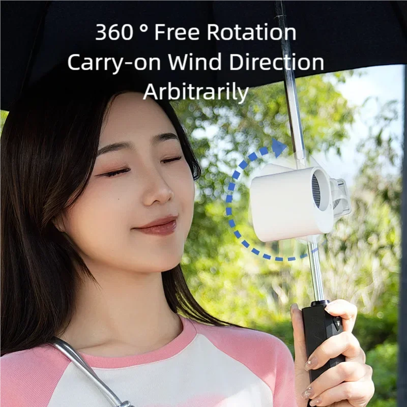 Xiaomi Youpin Clip Fan USB Rechargeable Wearable Powerful Personal Cool Waist Clip Fan Strong Wind High Speed Desktop Fan Home