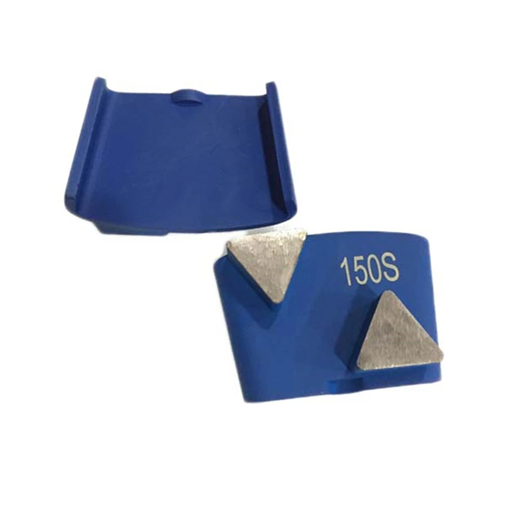 Imagem -05 - Mudança Rápida Htc Concrete Grinding Block Husqvarna Metal Abrasivo Piso Tools Dois Triângulo Forma Sinterizado Segmentos de Diamante Ez26