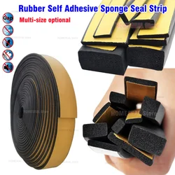 10M EVA Rubber Self Adhesive Sponge Seal Strip Foam Tape Door Window Weather Sealing Strip Insulation Anti-collision Gasket Seal