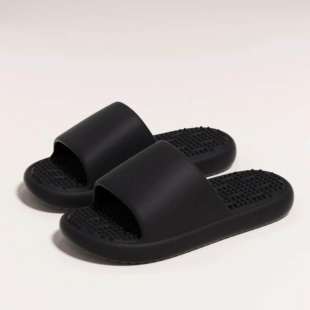 بلون المضادة للانزلاق نعال مسطحة جوفاء مكافحة رائحة الشرائح الصنادل بحر أحذية المفتوحة تو النعال النساء الرجال الحمام