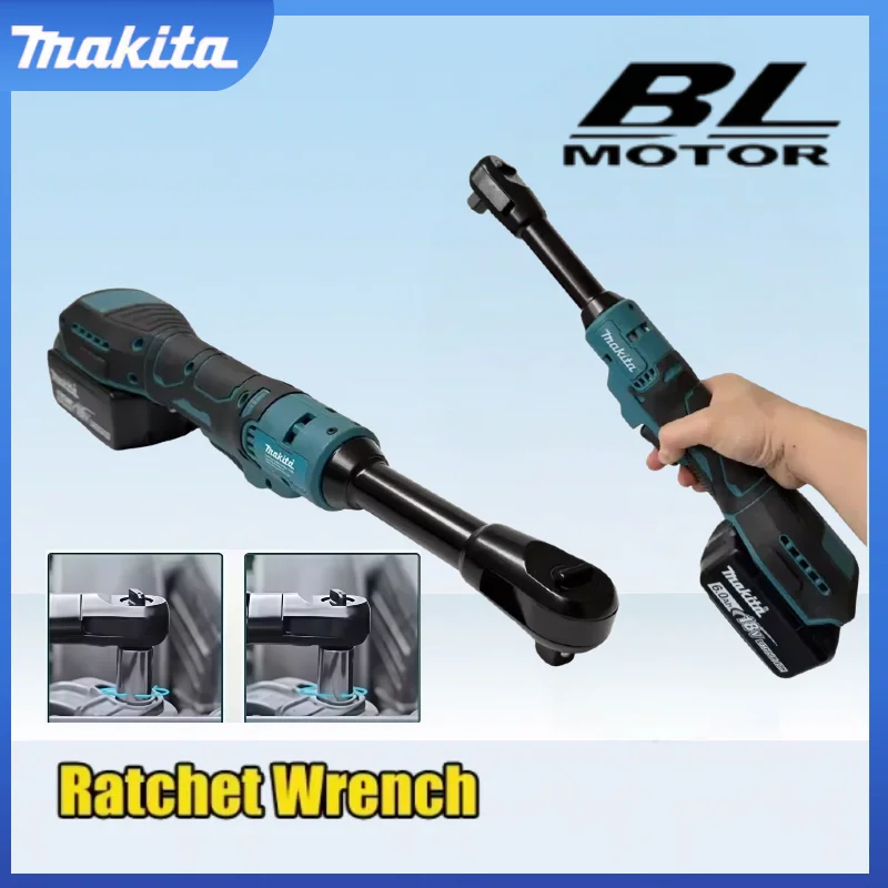 Clé à cliquet Makita pour batterie Makita, tête allongée, sans fil, pour démonter les vis et les écrous, 220 N.m, 3/8" 1/2", outils électriques