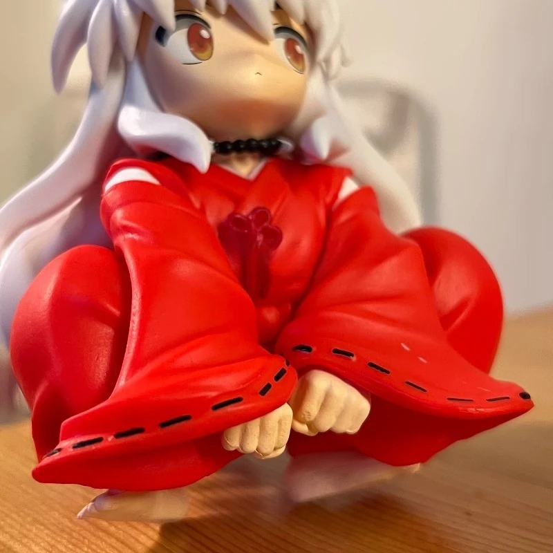Nowy Inuyasha Sesshoumaru Anime Postać Kreskówka Śliczna Figurka Model Kawaii Kucająca Lalka Ozdoby na Stół Zabawki dla Dzieci