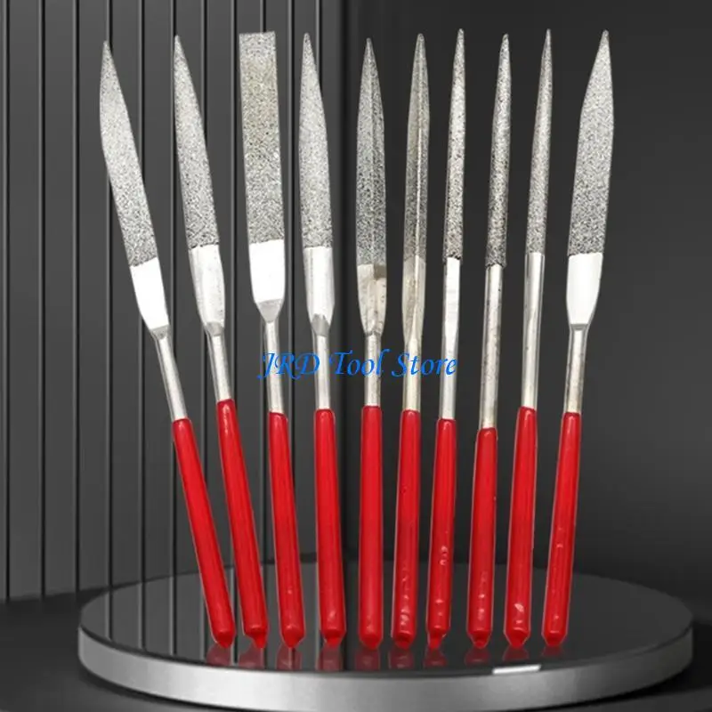 A2UD 10pack Diamond Igle File Set Mini Beegle File для каменного стеклянного металлического ремесленного ремесленного рук