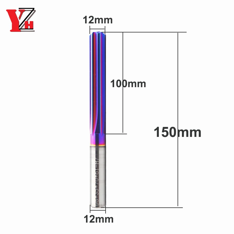 

Customized Diameter 12mmx150mm Carbide Reamer HRC68 Straight Flute H8 Tolerance Chucking Hardened Steel Metal Cutter