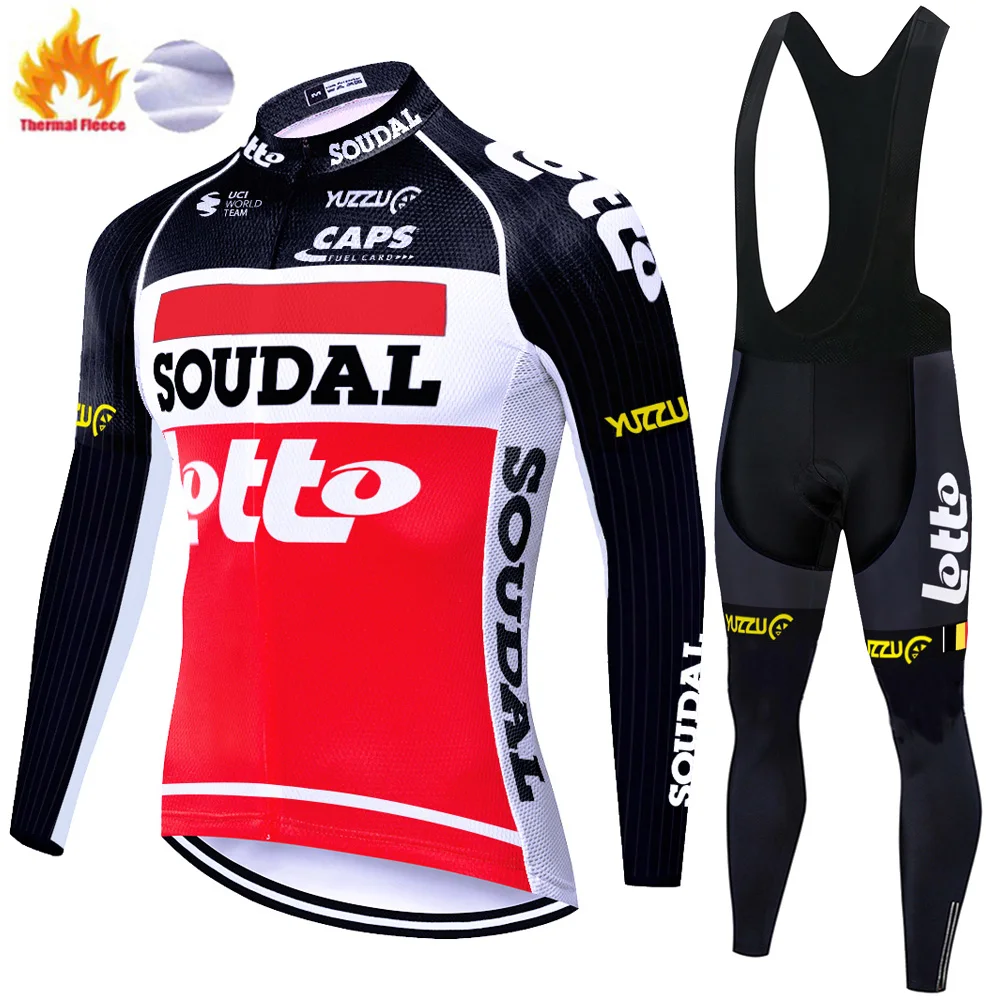 Conjunto de ciclismo 2026 del equipo Lotto, ropa térmica de invierno para hombre, conjunto de ciclismo, ropa de ciclismo para hombre