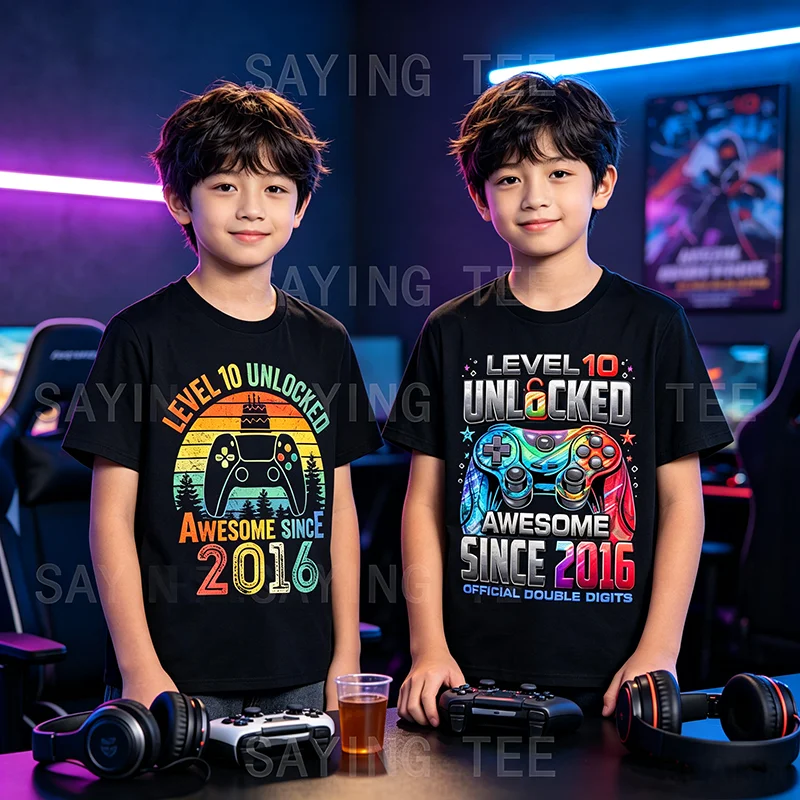 2016年からレベル10をクリアしたビデオゲーマー向けの素晴 - Esports Gaming Shirts のレビューと価格