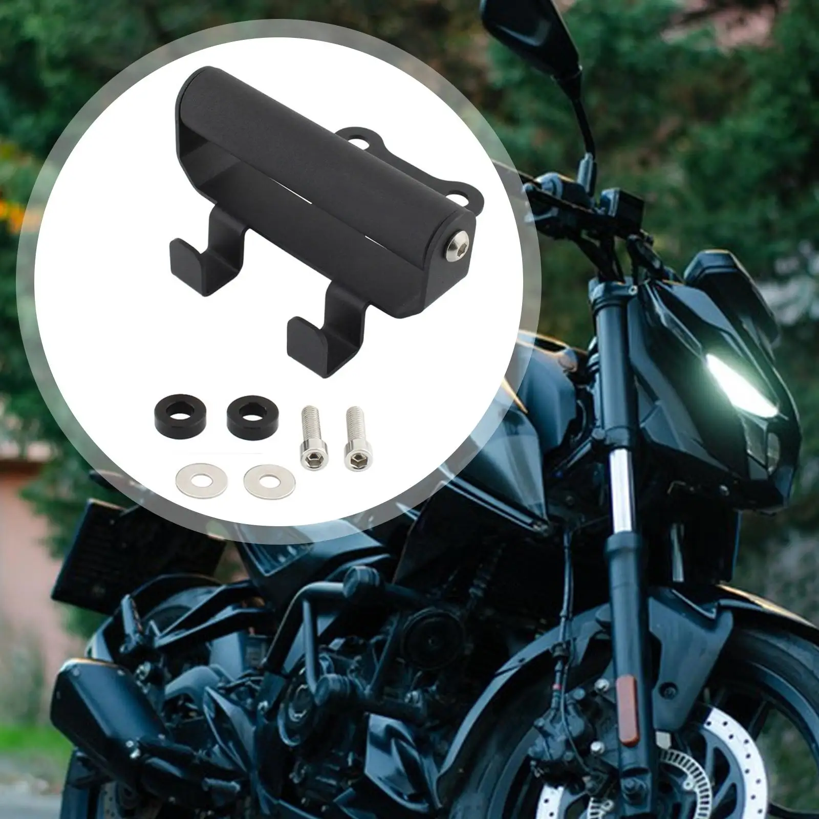 

Прочная подставка для телефона/навигатора из алюминиевого сплава на крюк шлема для мотоциклов Honda PCX160 2025-2026