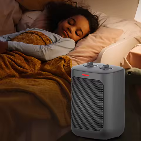 Customized 900W/1500W Portable Electric Heater Home Hotel Bedroom Fast Indoor Space Heating Battery Power Easy Desktop