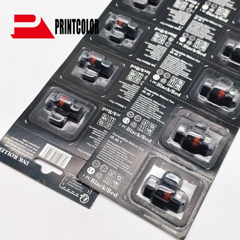 20PCS 500PCS 1000PCS Black/Red IR40T IR-40T Ink Roller Compatible Printer Ribbon for casio FR 2550 2500 HR100 HR150 HR7 HR8 HR16