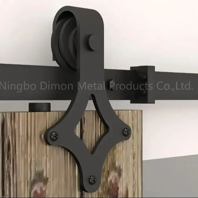 Dimon Customized America Style High Quality Sliding Wooden Door Hardware With Damper Kits DM-SDU 7205 With Soft Closing