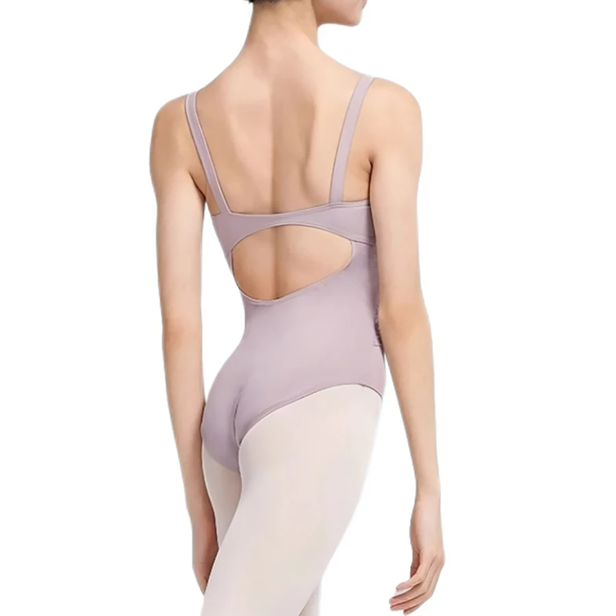 

Women Dance Leotard Ballet Pleated V-neck Bodysuit Irregular Mesh Skirt Teen Training Gymnastics Skating Ballerina Dancewear