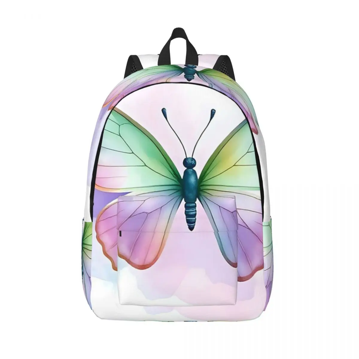

Butterfly Watercolor Design Fluid Elegance Backpacks Boys Girls Bookbag Shoulder Bag Travel Rucksack Students School Bags