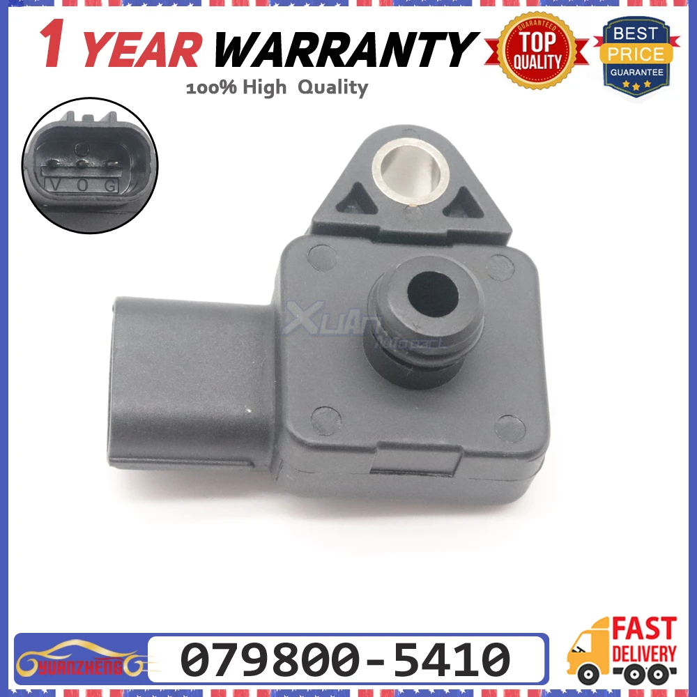 MAP Sensor 079800-5410 For Honda Accord Odyssey Pilot Civic CR-V Acura RSX MDX TSX Saturn 37830-PGK-A01 15GEGT865RA 30GEGT865R