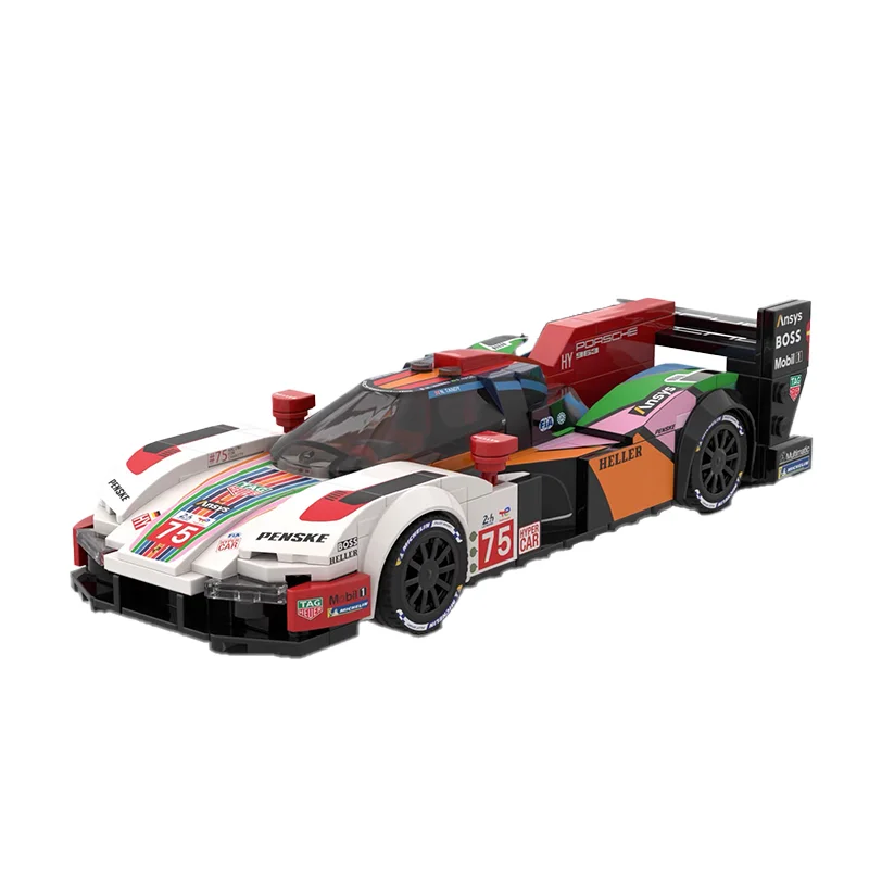 

Конструктор MOC Бабочка No. 75-Car City Speed Champion, классическая модель гоночного автомобиля, строительный блок для мальчиков, детская игрушка в подарок