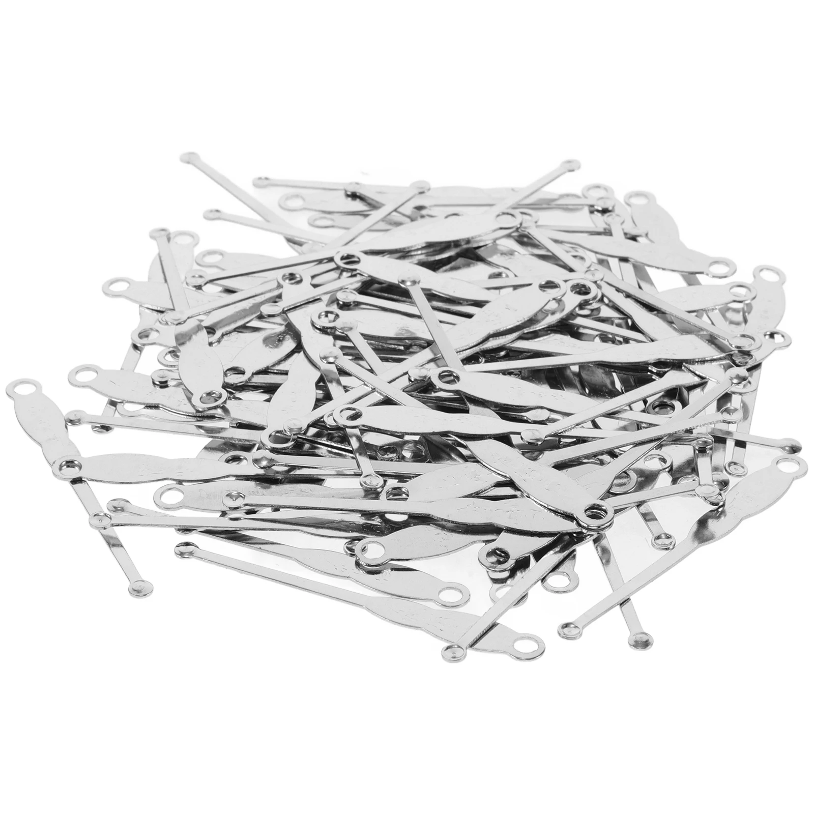 

100 Pcs Electroplating Ear Spoon Stainless Steel Tool Small Scoop Wax Curette Clean Ears Portable Family Use