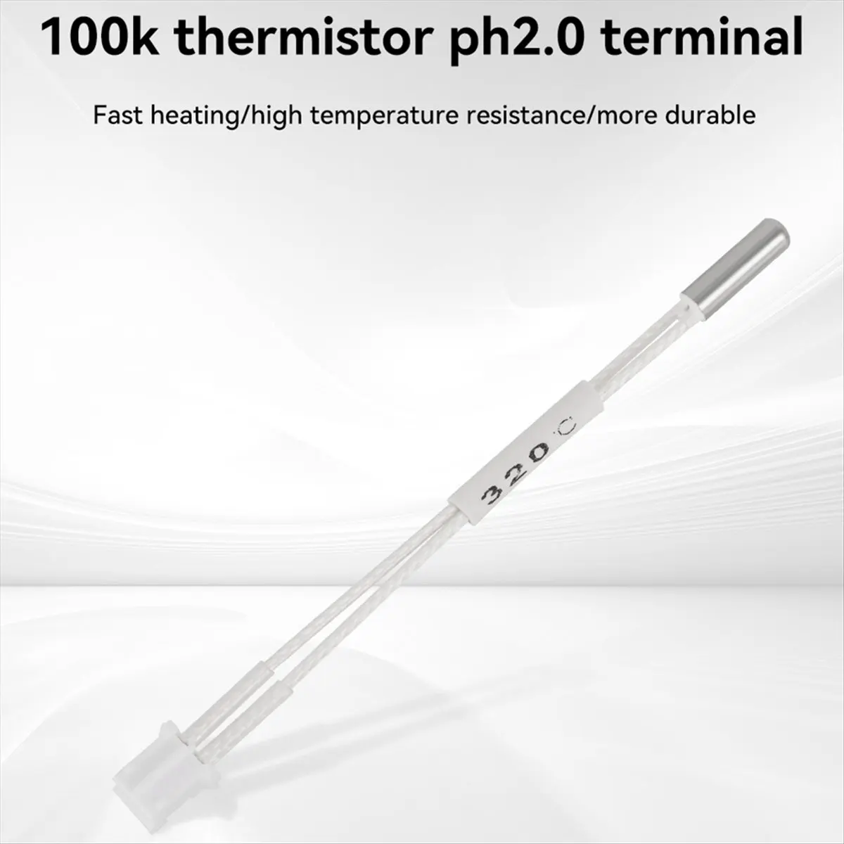 AAAE 3D Printer Thermistor 100k 24V 60W High Temperature Thermistor Ph2.0 Therminal for K1/ K1 Max Hotend