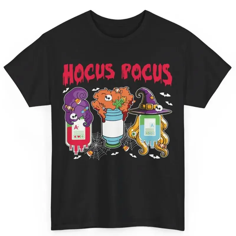 Hocus Bolus Funny Doctor Nurse Medical Halloween Cotton T Shirt