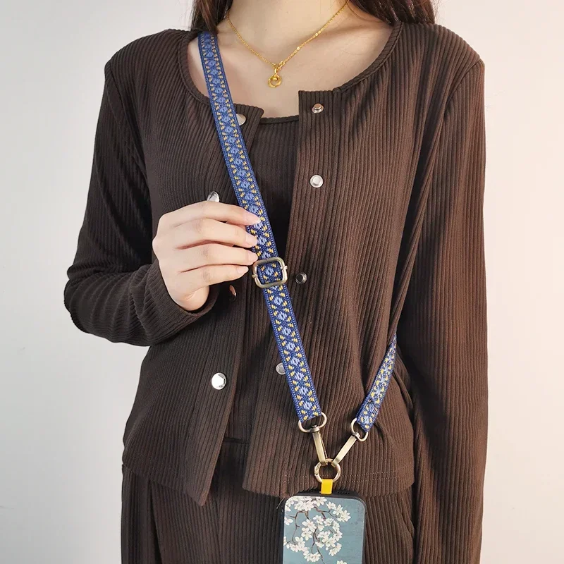 

Ремешок Для Телефона в стиле ретро с регулируемым и выдвижным ремешком На шею