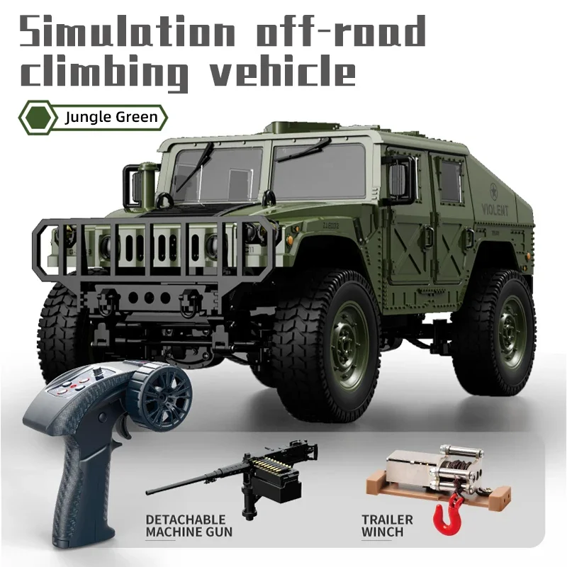 JJRC C8835 RC Klimauto All Terrain Beest Terreinwagen Speelgoed Simuleren Politie Vrachtwagen LED Licht Afstandsbediening Auto Kerstcadeaus