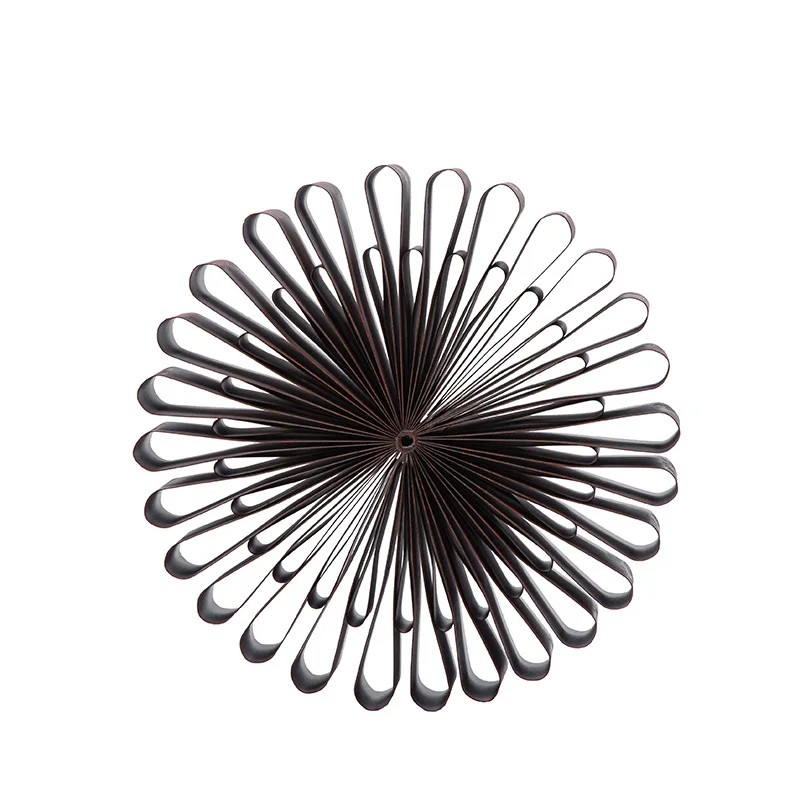 

Creative wrought iron sunflower semicircle combination, ornament soft decoration, handicraft desktop, study ornament