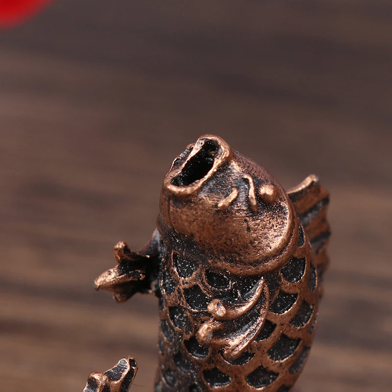 1Pc Feng Shui Jumping Koi Alloy Incense Burner Stick Holder Meditation Buddha Coil Base Incense Holder Home Utensil Decorations