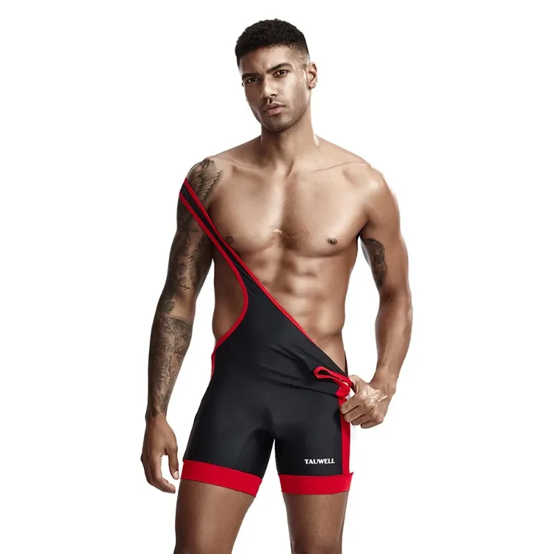 Factory Own Mens Undershirts Bodysuit Wrestling Singlet Fitness Workout Running Vest Bodywear Underwear Bodybuilding Jumpsuit