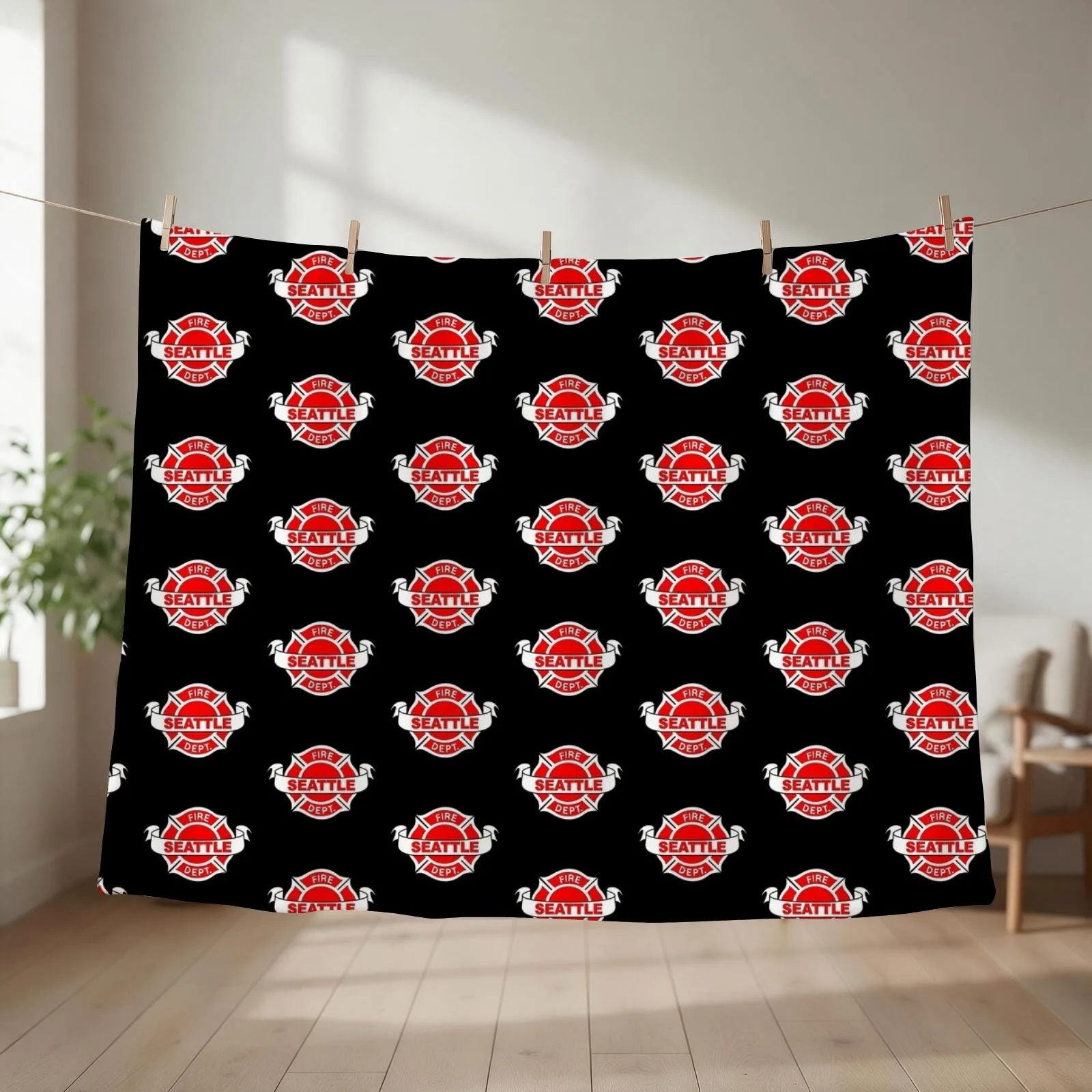 Station 19 Throw Blanket couch cozy soft plush fuzzy picnic outdoor blanket
