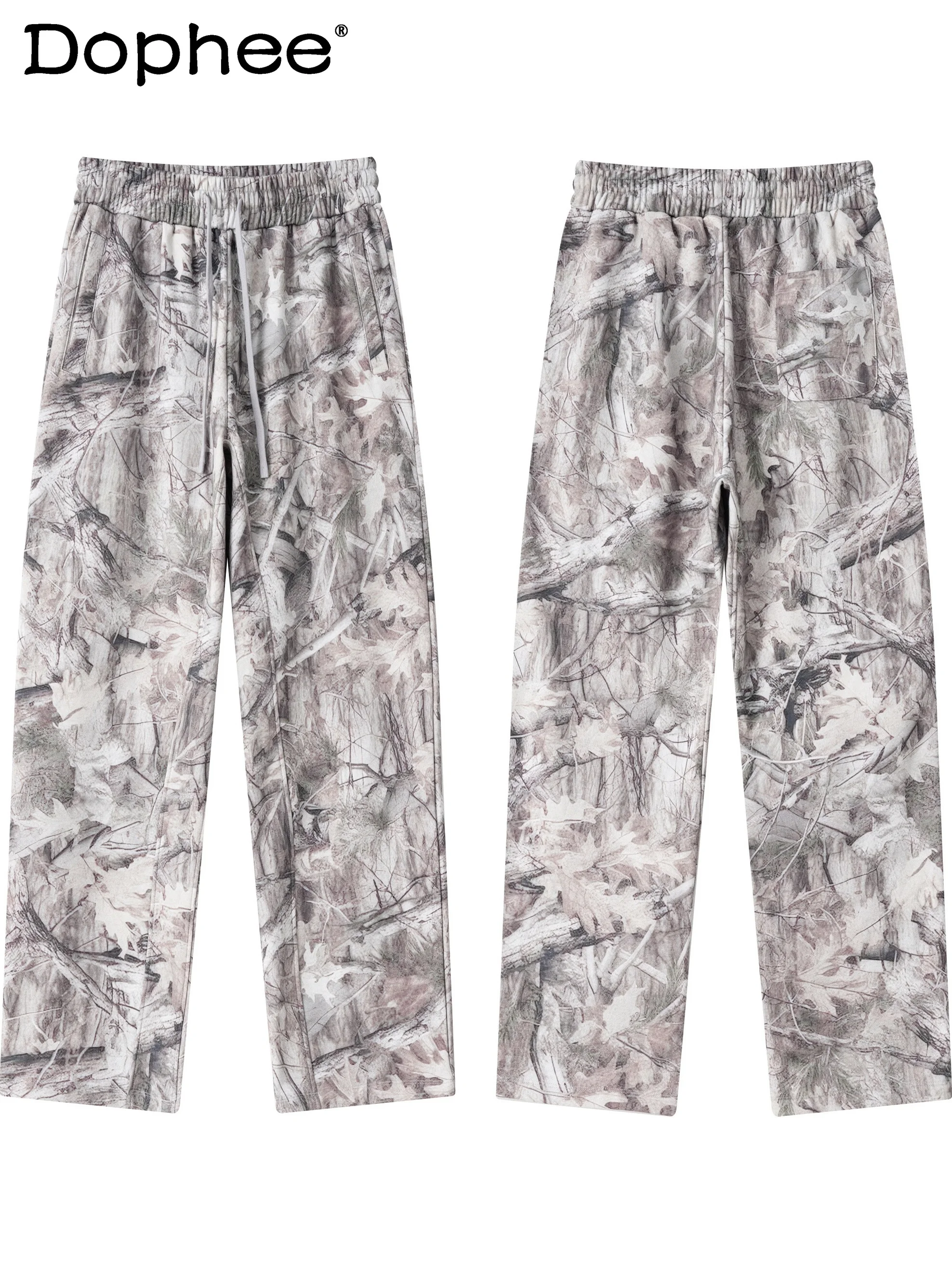 

American Street Fashion Trend Camouflage Casual Cargo Pants Handsome Men Youth Popular Loose Versatile Straight Long Pants