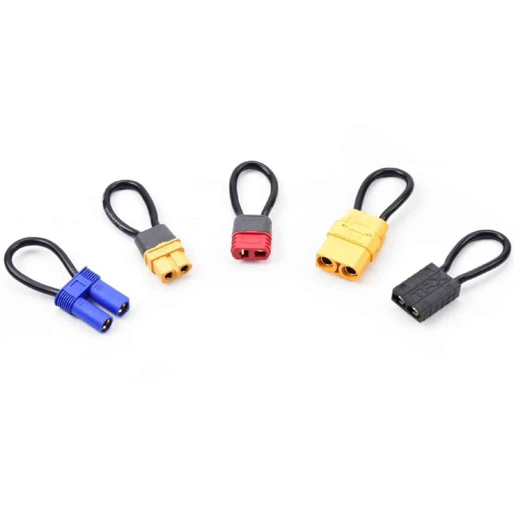 EC5 TRX XT60 XT90 T- plug Back Haul Connector For RC Aircraft Model Car Toys Battery Series Short Connector Parts