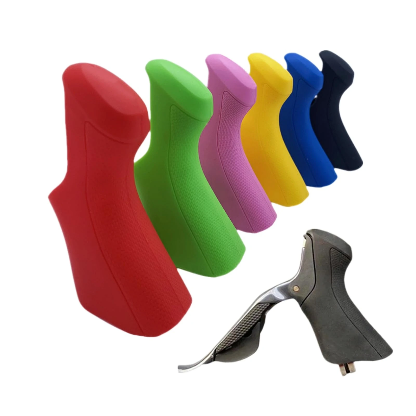 2Pcs Hoods Gear Shift Covers Road Bike Silicone Cover Ultegra Di2 ST-6870 For-Shimano High Quality Non-Slip view 6