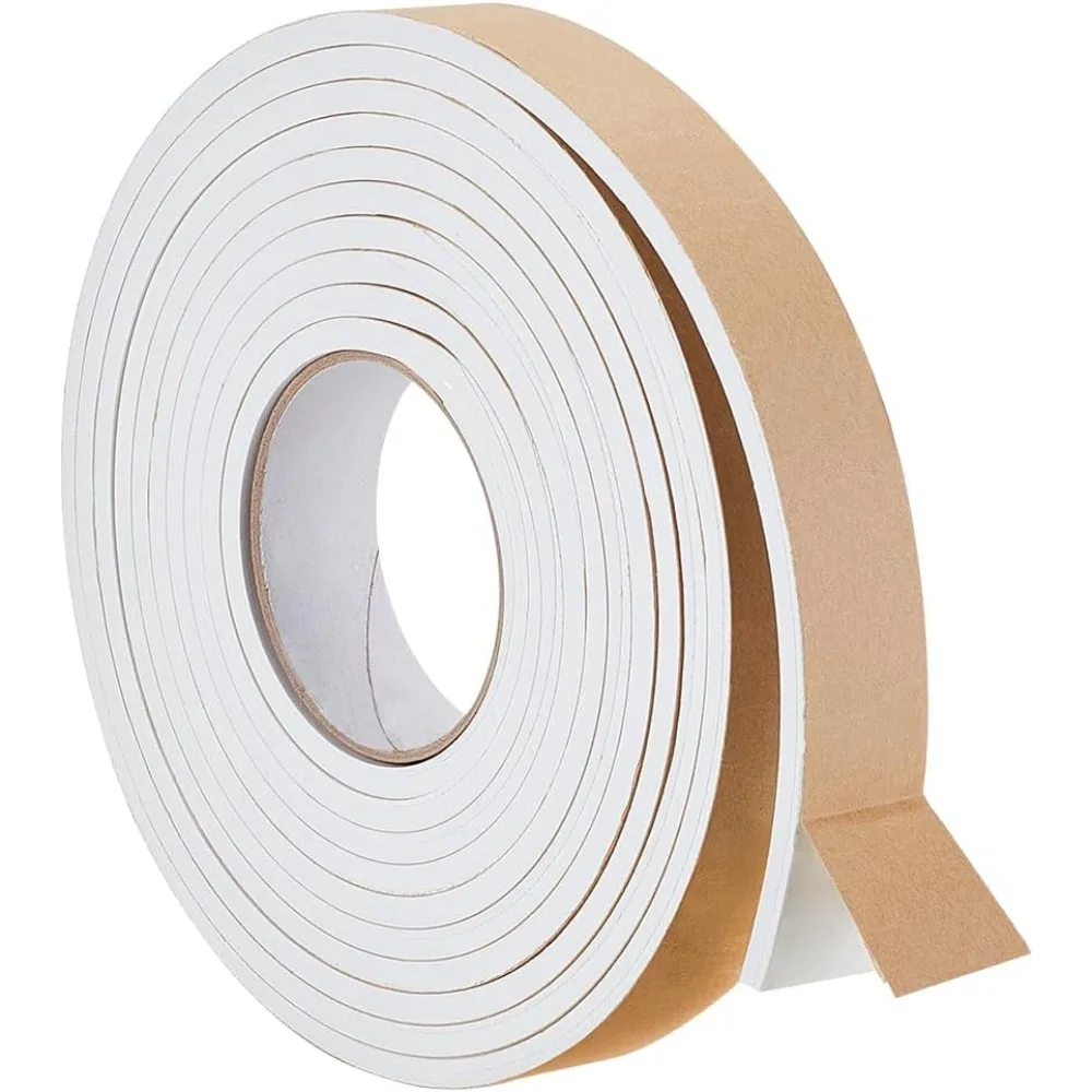 EVA Anticollision Strip Baby Table Bumper Guards for Furniture Against SharpCorners White 30x6mm 5m/roll